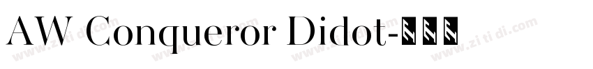 AW Conqueror Didot字体转换 AW Conqueror Didot字体转换